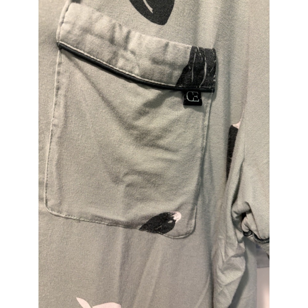 Cozy Earth Women's Bamboo Stretch-Knit Short Sleeve Pajama Set Green  Veggies XL - Picture 3 of 9